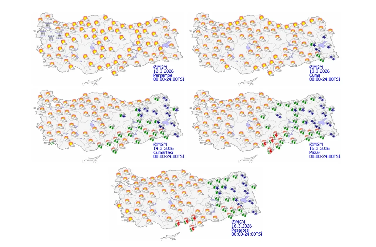 Meteoroloji illeri tek tek uyardı! Kuvvetli kar yağışı geliyor