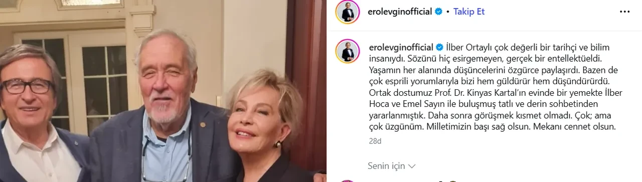 Ünlü isimlerin İlber Ortaylı üzüntüsü 