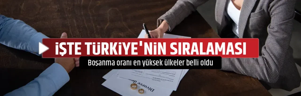 İŞTE TÜRKİYE'NİN SIRALAMASI