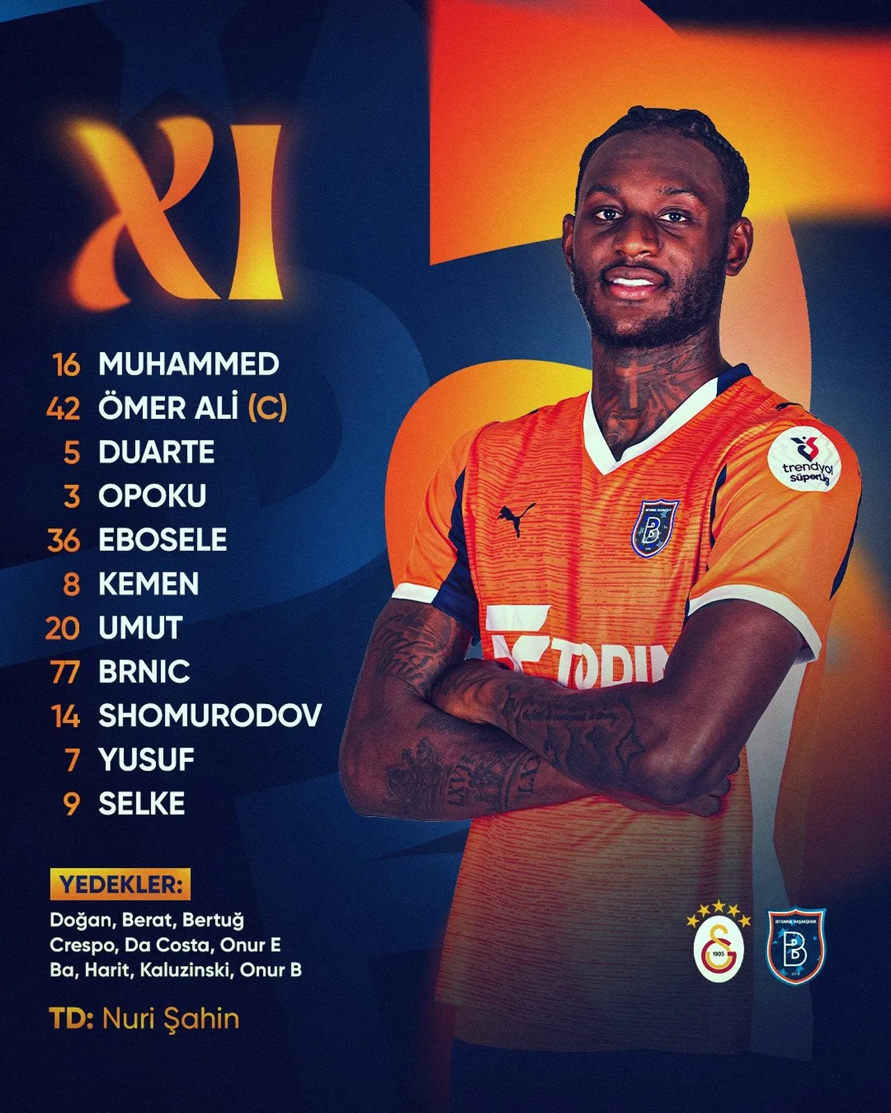 Galatasaray Başakşehir'i rahat geçti: Liderden ikinci sıradaki Fenerbahçe'ye 7 puan fark!