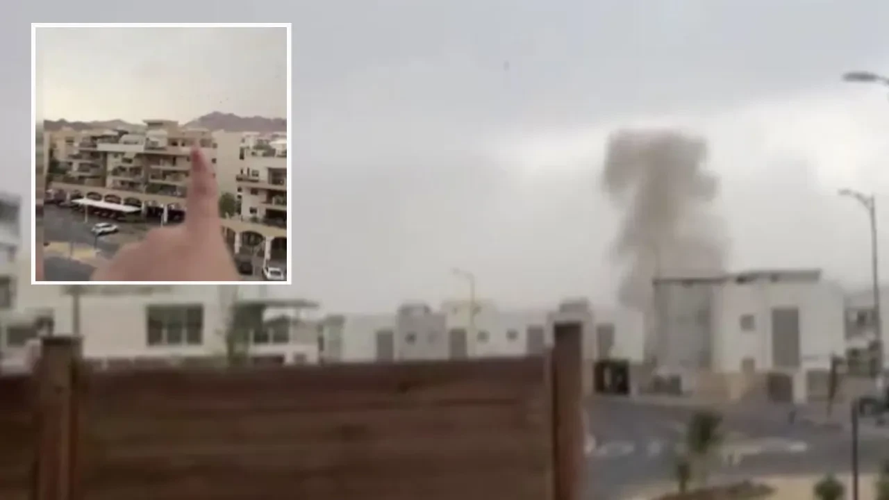 İran'ın İsrail'e misillemesindeki panik anları kamerada