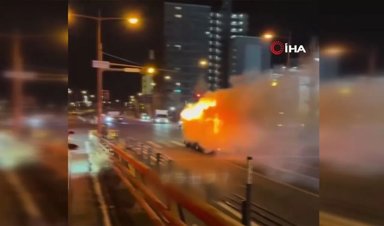 Japonya'da film gibi olay! Yanan aracını kilometrelerce sürüp itfaiye istasyonuna ulaştı