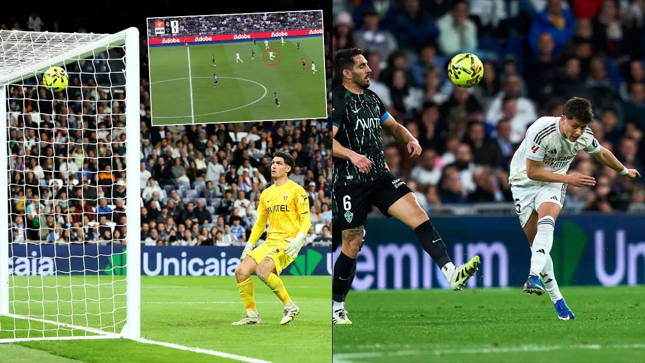 Arda Güler yılın golünü attı! 70 metreden kaleciyi avladı