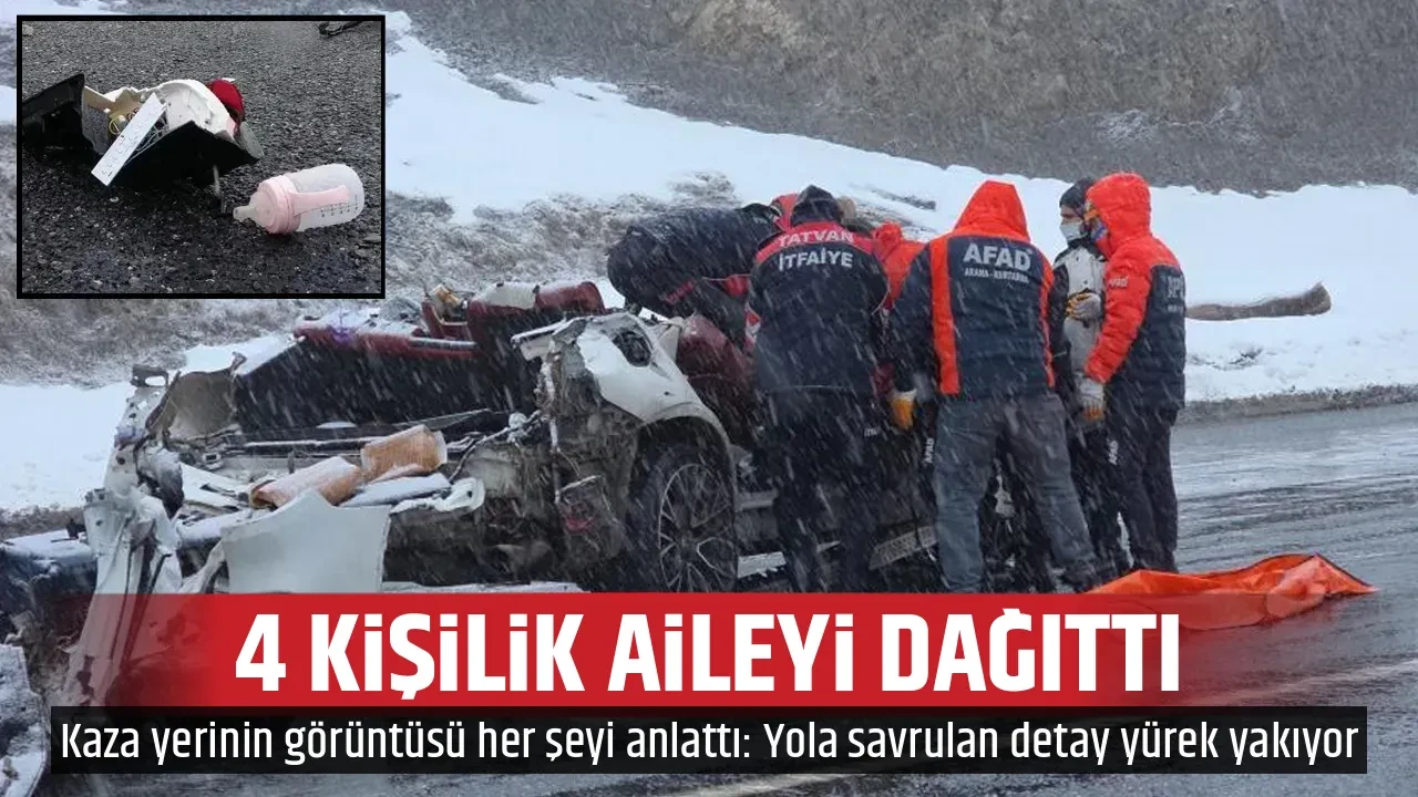 4 KİŞİLİK AİLEYİ DAĞITTI