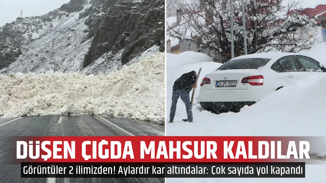 DÜŞEN ÇIĞDA MAHSUR KALDILAR