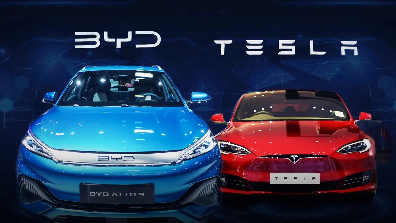 İşler değişmeye başladı: Tesla yükselişte, BYD kan kaybediyor