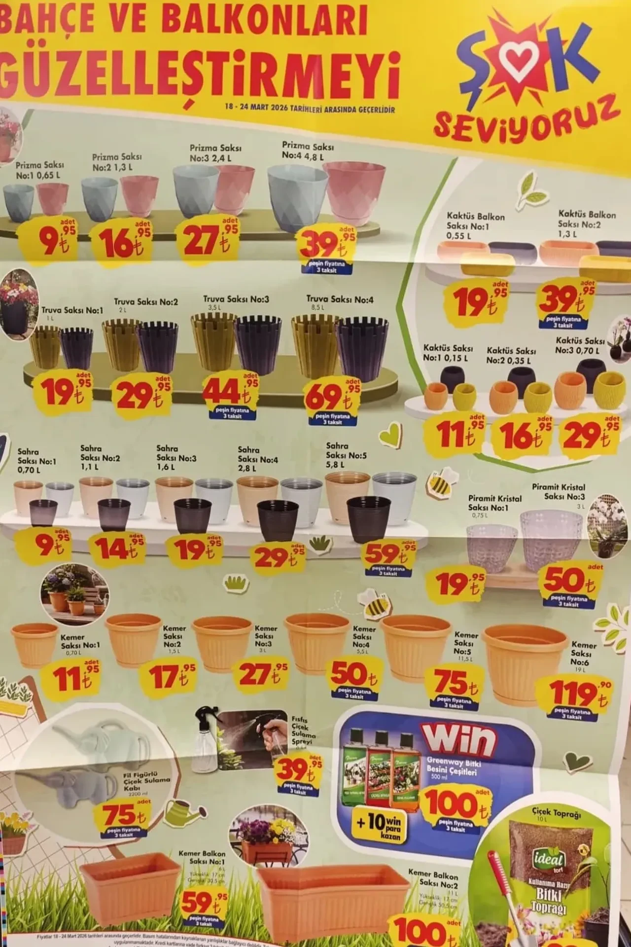 ŞOK 18-24 Mart Aktüel Ürünler Kataloğu 2026! Kamp ve mangal ürünleri, temizlik malzemeleri,  saksı çeşitleri ve balıkçılık ekipmanları geliyor 