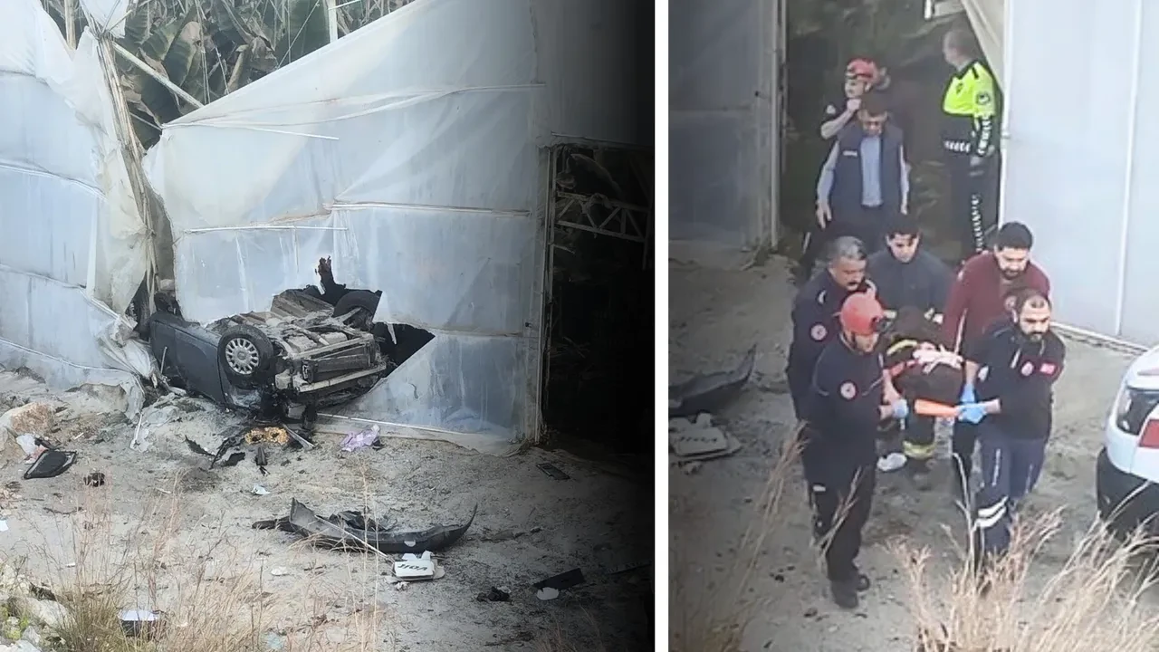 Otomobil muz serasına devrildi: Sürücü hayatını kaybetti