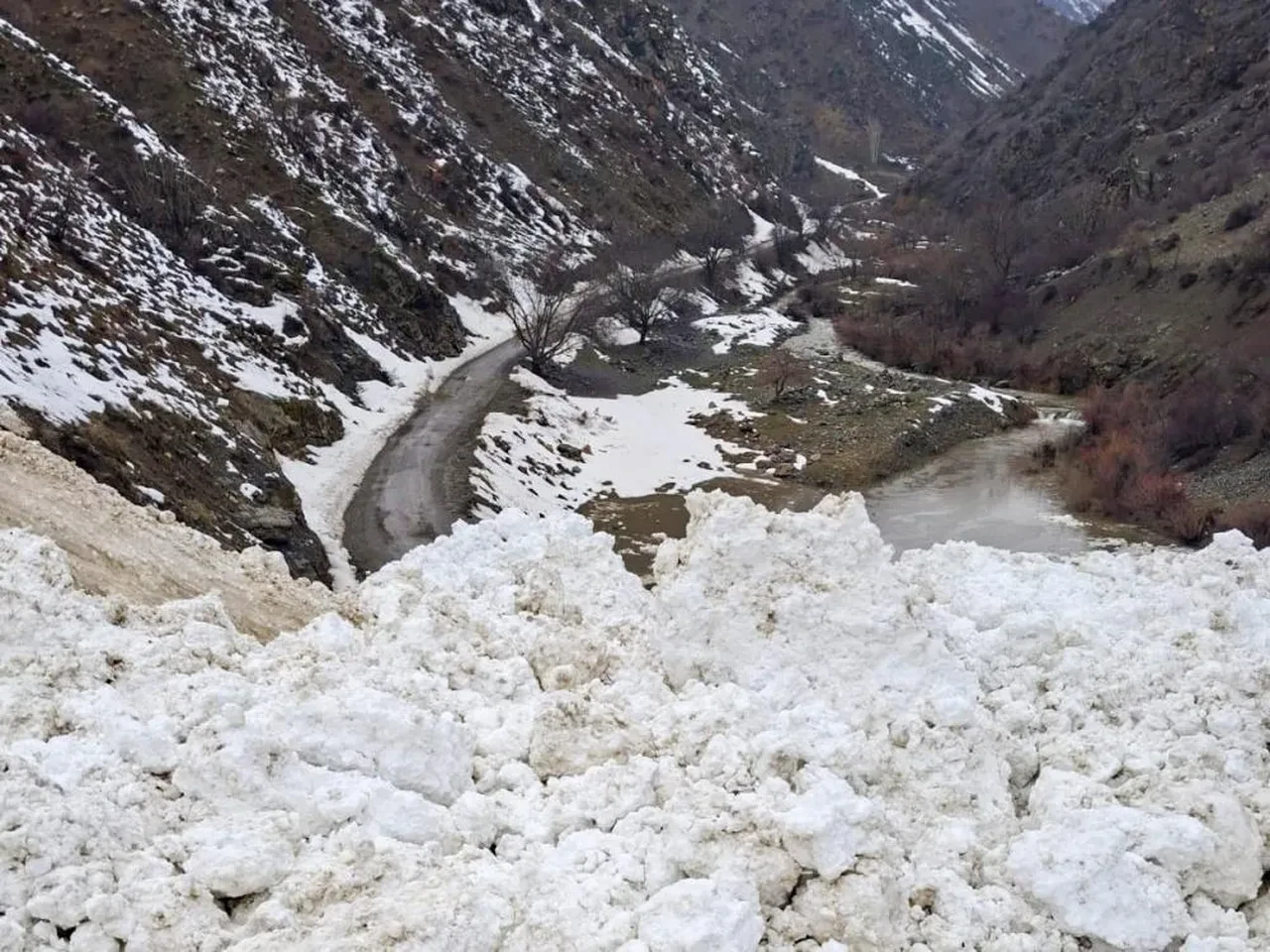 Van Çatak'ta çığ düştü: Ulaşım durdu!