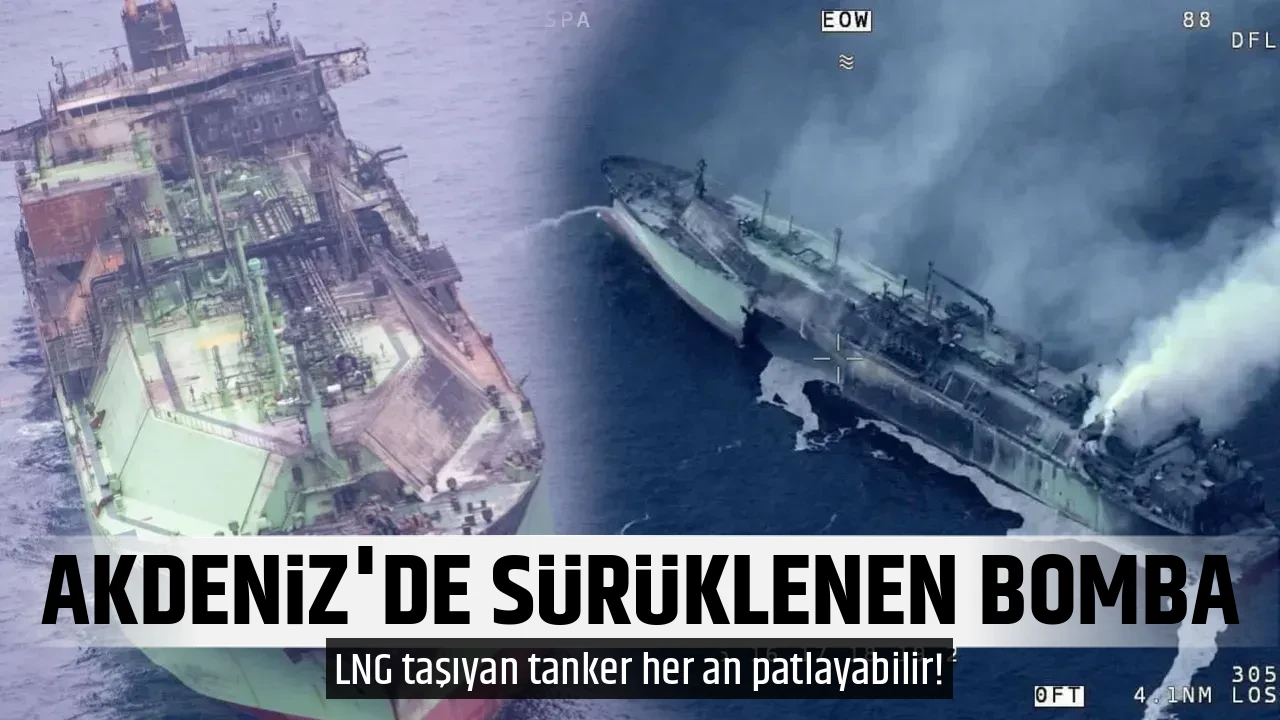 AKDENİZ'DE SÜRÜKLENEN BOMBA