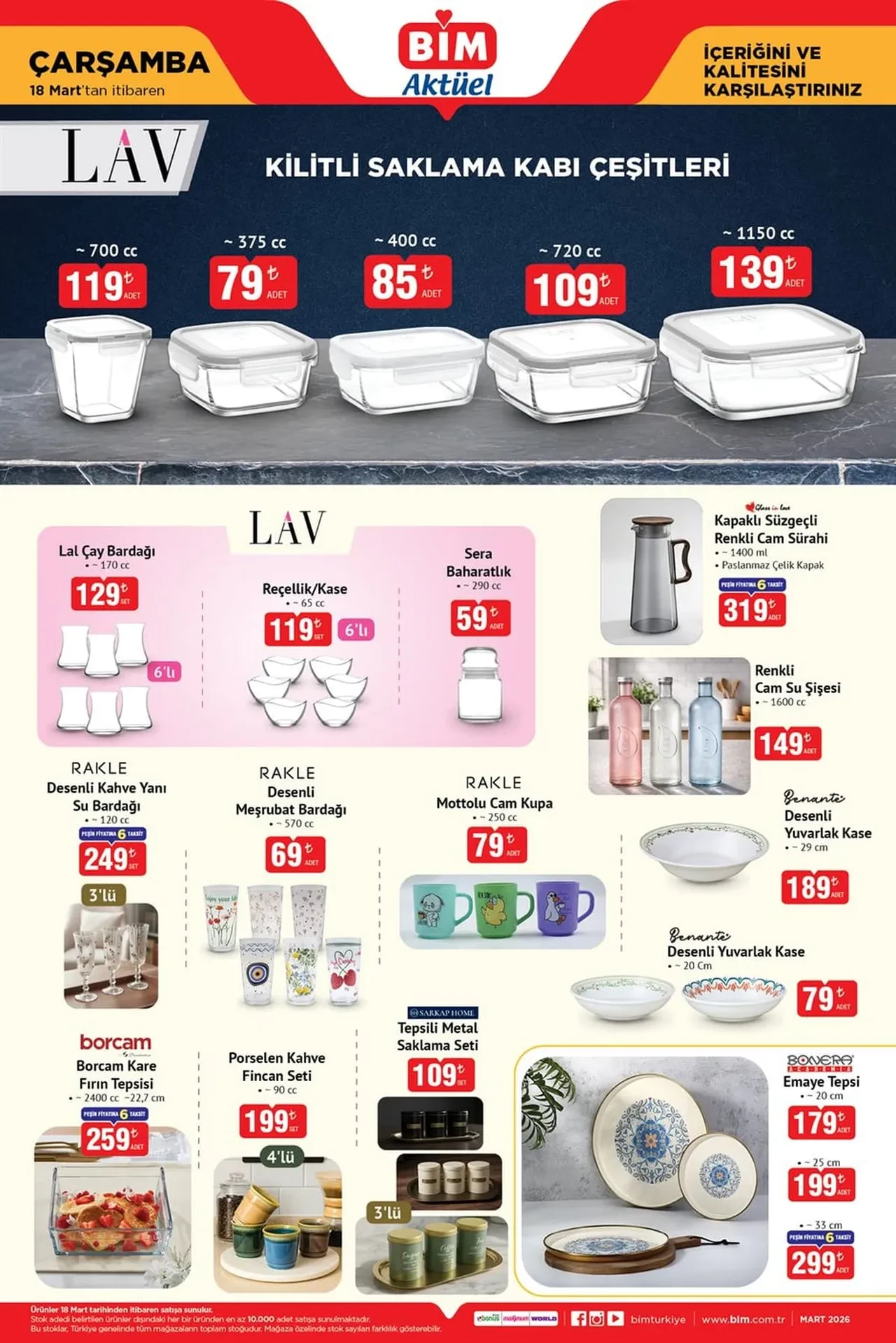 BİM 20-27 Mart aktüel ürünler kataloğu 2026 yayımlandı! Çeyiz seti, semaver, mini fırın, hava nemlendirici ve çelik termos geliyor