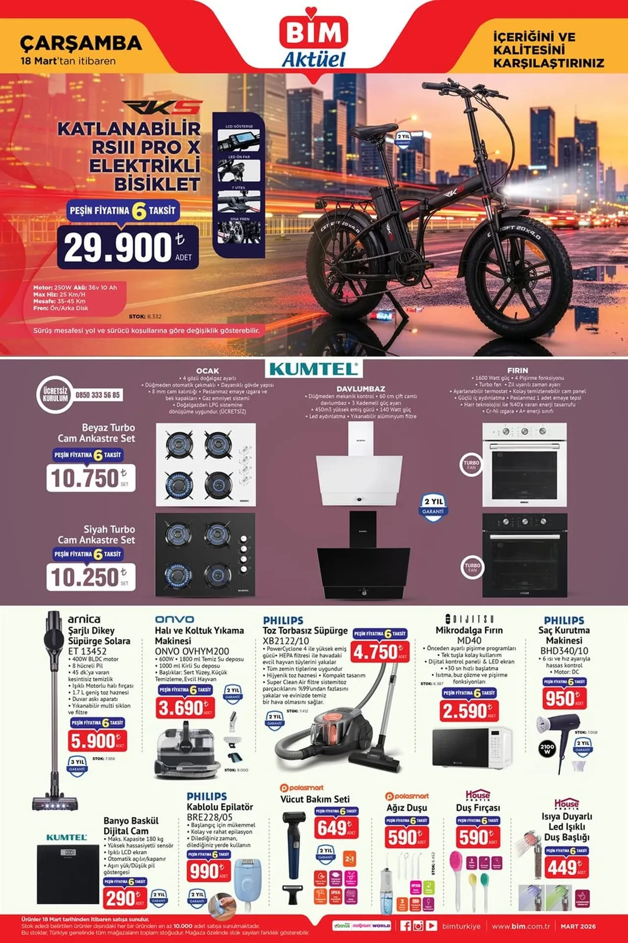 BİM 20-27 Mart aktüel ürünler kataloğu 2026 yayımlandı! Çeyiz seti, semaver, mini fırın, hava nemlendirici ve çelik termos geliyor