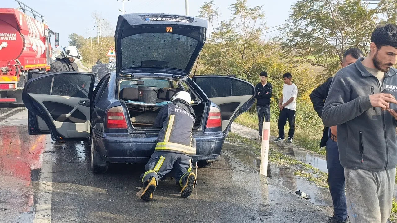 Henüz bir hafta önce almıştı: Cayır cayır yanan otomobil hurdaya çıktı
