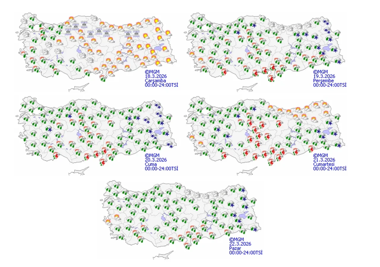 Meteoroloji 7 il hariç tüm illeri uyardı! Kuvvetli kar ve sağanak geliyor: Bayram boyunca devam edecek 