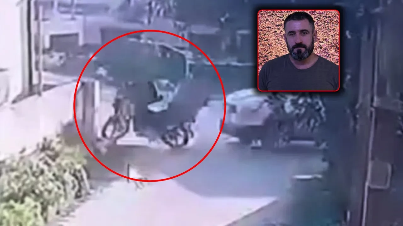 Motosiklet sürücüsünün can verdiği kaza anı kamerada!