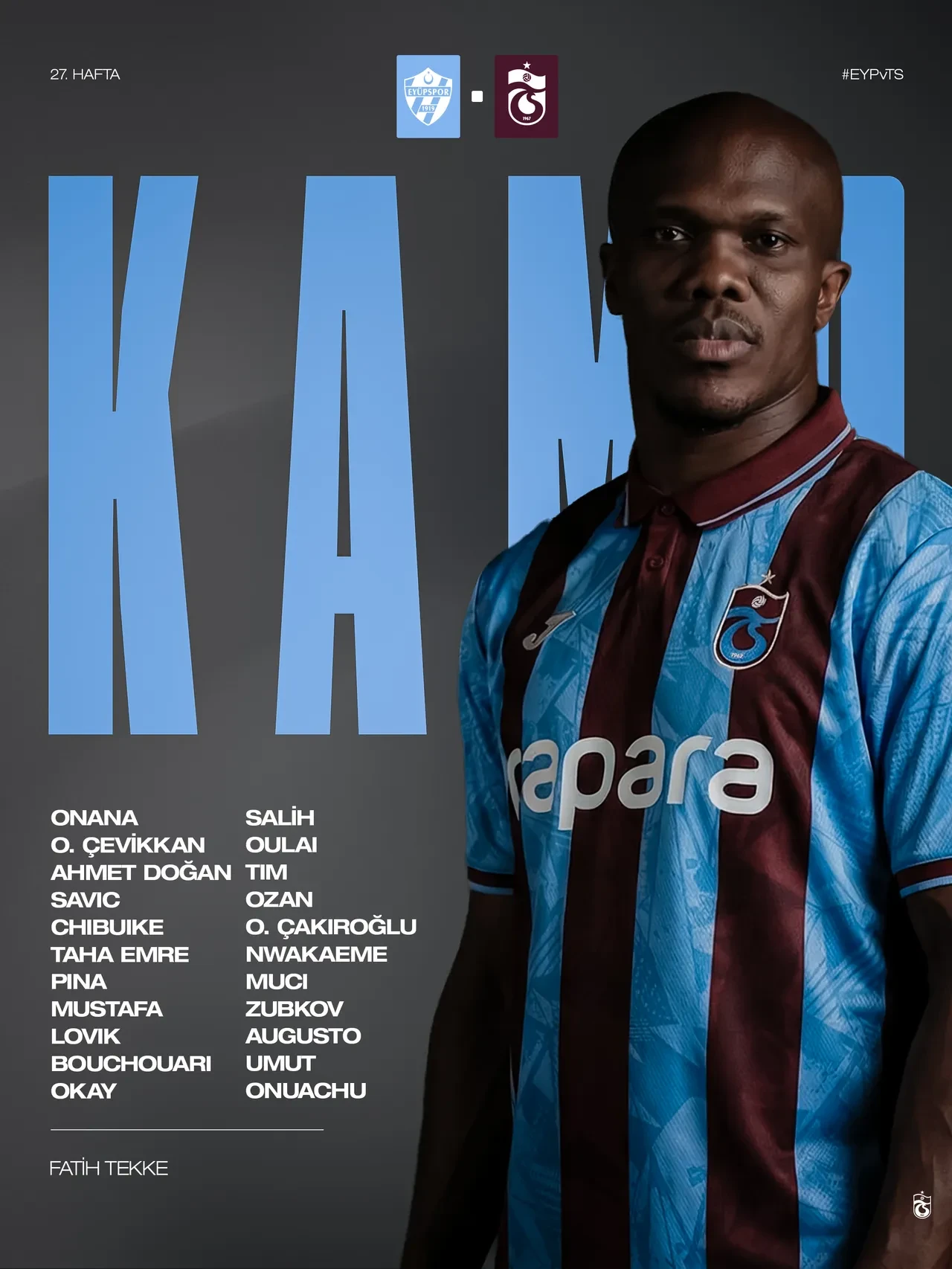 Trabzonspor Eyüpspor deplasmanında | SÜPER LİG CANLI MAÇ ANLATIMI