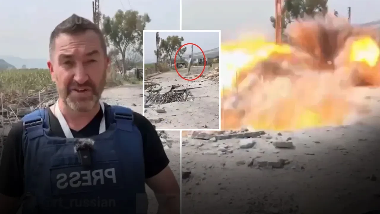 İsrail canlı yayında gazetecileri hedef aldı! Kameraman ve muhabir ölümden kıl payı kurtuldu