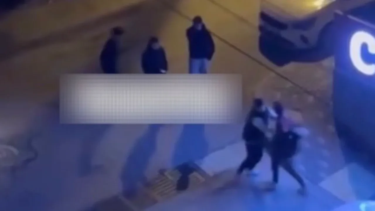 Çankırı'da iki grup arasında kavga! O anlar kameralar tarafından kaydedildi