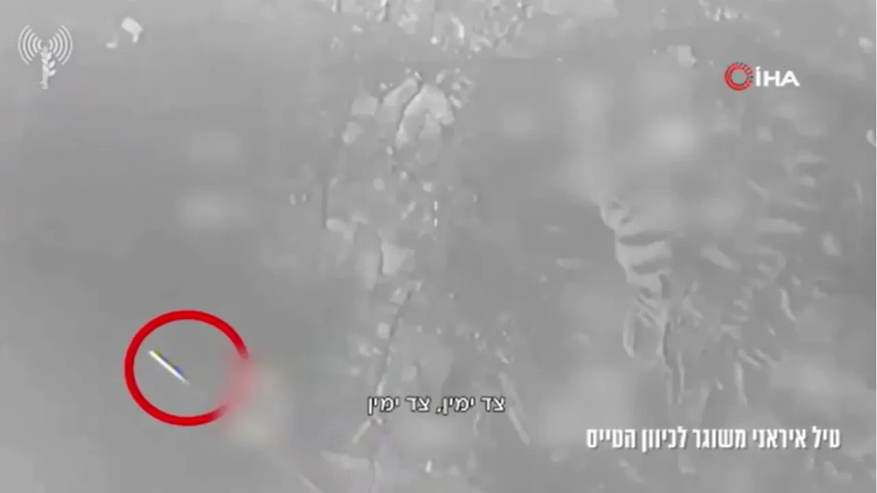İsrail savaş uçağının füzeden kaçış anı kamerada