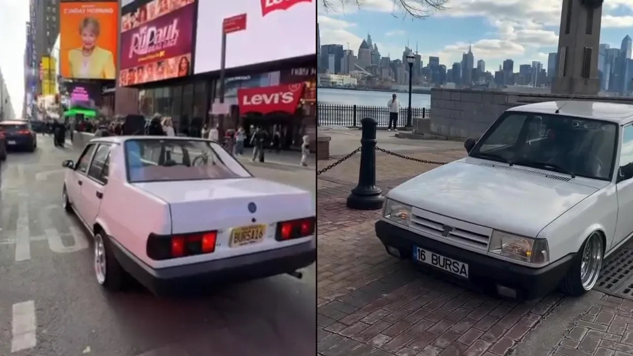 New York sokaklarında Tofaş rüzgarı! Herkesin gözü onun üstündeydi