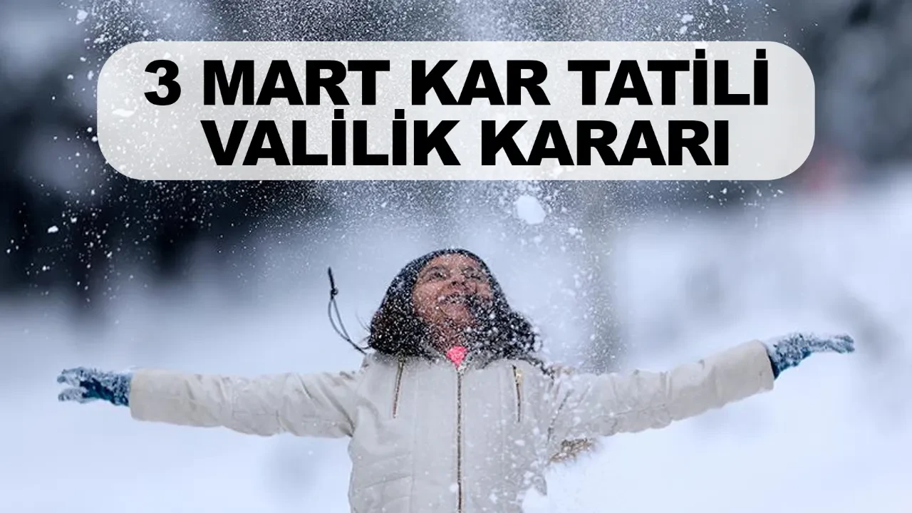 Ordu’da okullar tatil mi oldu? 3 Mart kar tatili valilik kararı