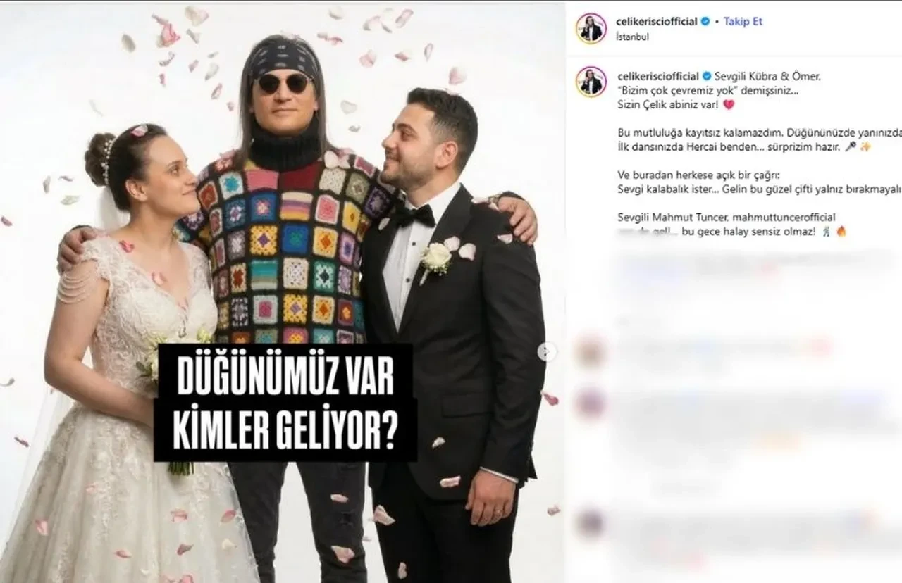 Çelik’ten genç çifte jest! “Düğününüzde Yanınızdayım”