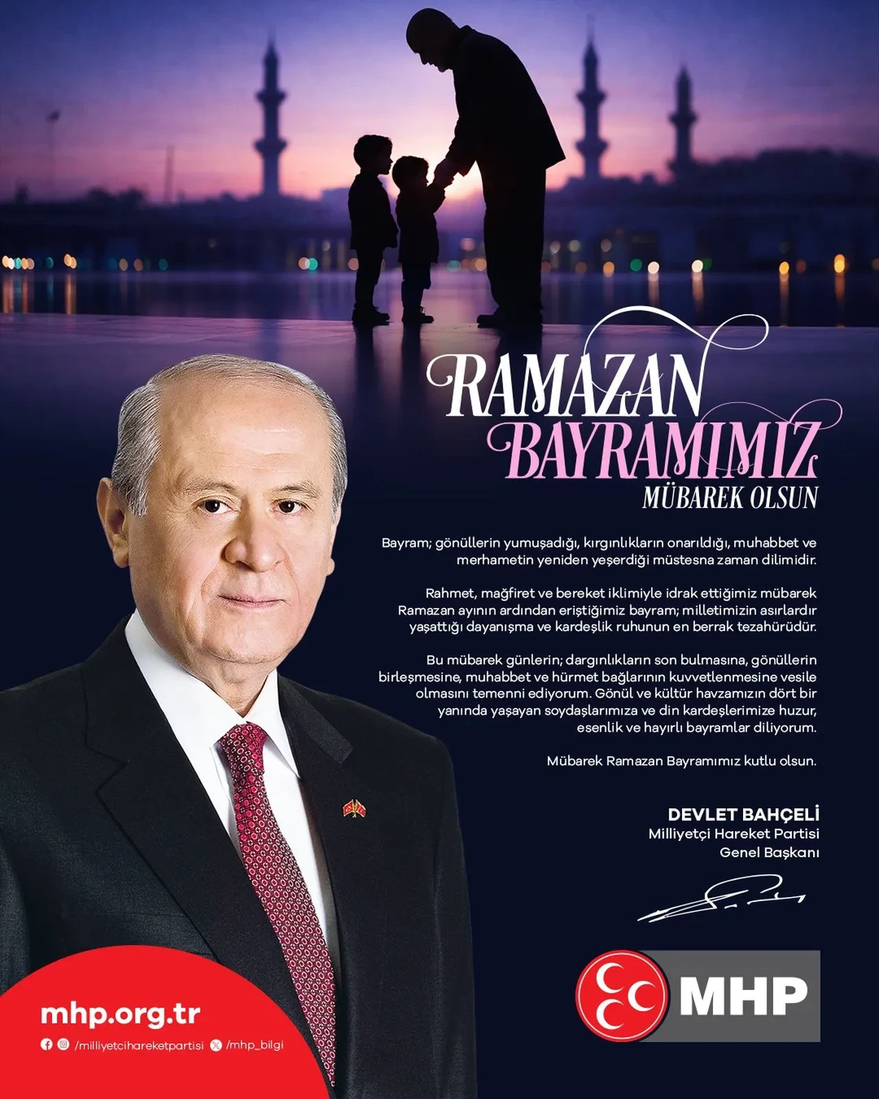 Devlet Bahçeli'den Ramazan Bayramı mesajı