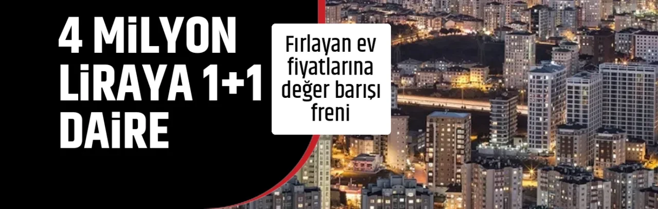 4 MİLYON LİRAYA 1+1 DAİRE