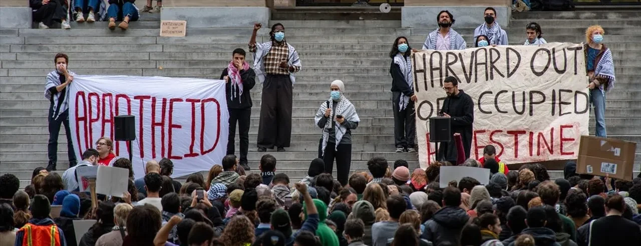 Filistin'e destek veren Harvard'a dava: ABD Adalet Bakanlığı harekete geçti