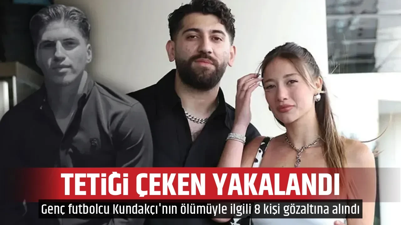 TETİĞİ ÇEKEN YAKALANDI