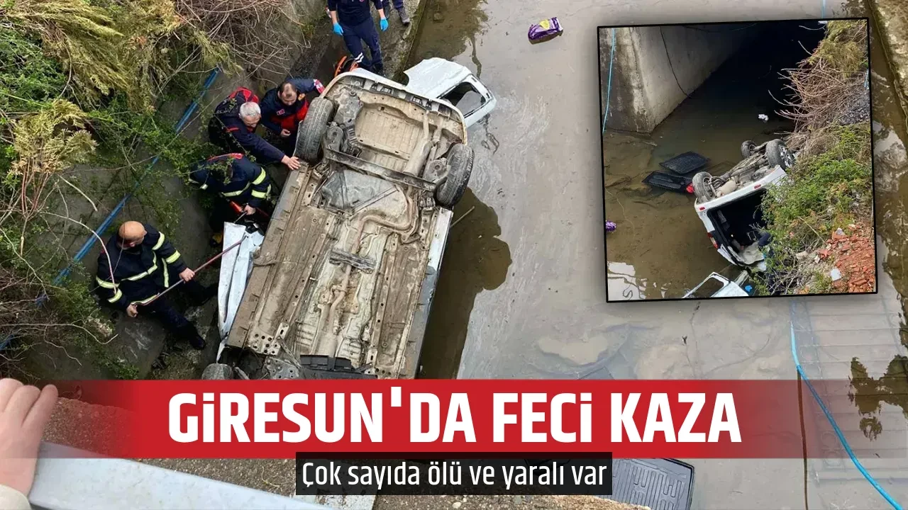 GİRESUN'DA FECİ KAZA