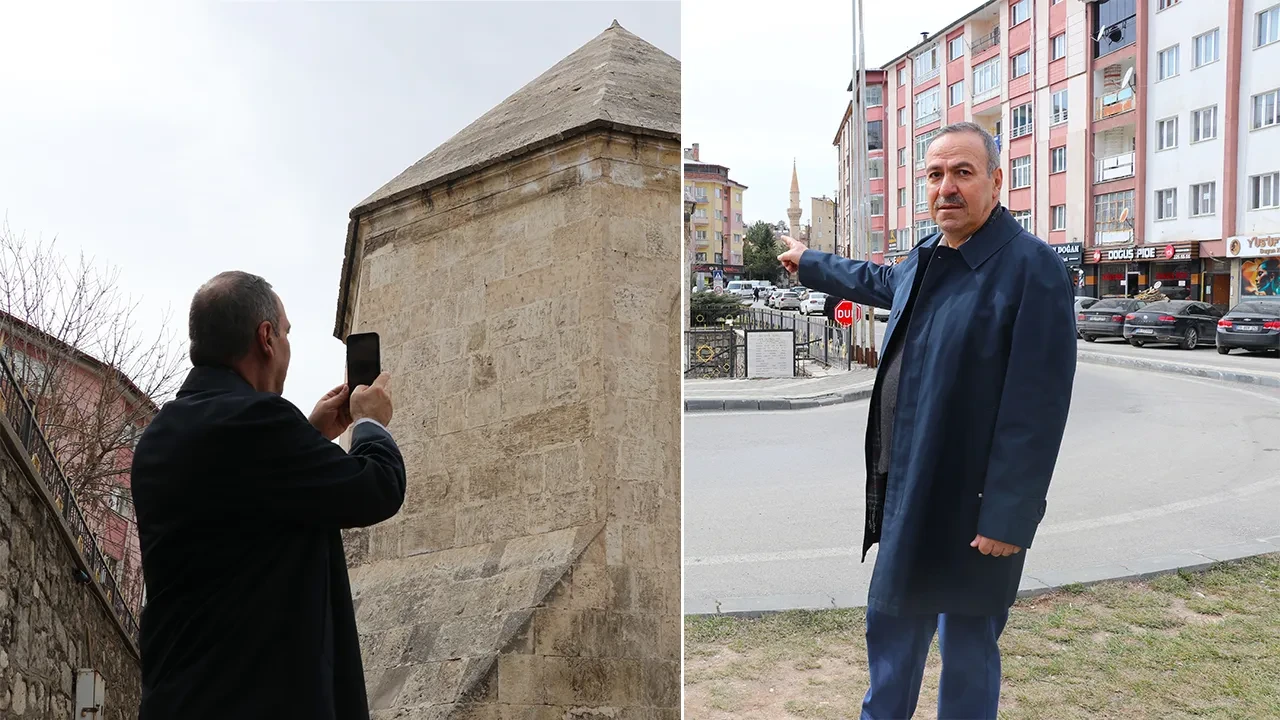 Akan trafiğin ortasında asırlık bir türbe: Herkes yanından geçiyor ama fark eden yok