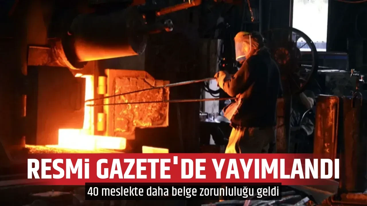 RESMİ GAZETE'DE YAYIMLANDI