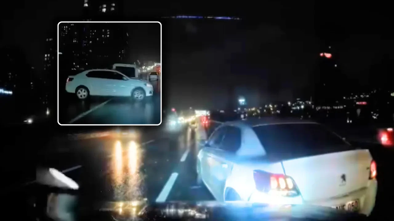 Direksiyon hakimiyetini kaybetti, iki araç birbirine girdi! O anlar kamerada