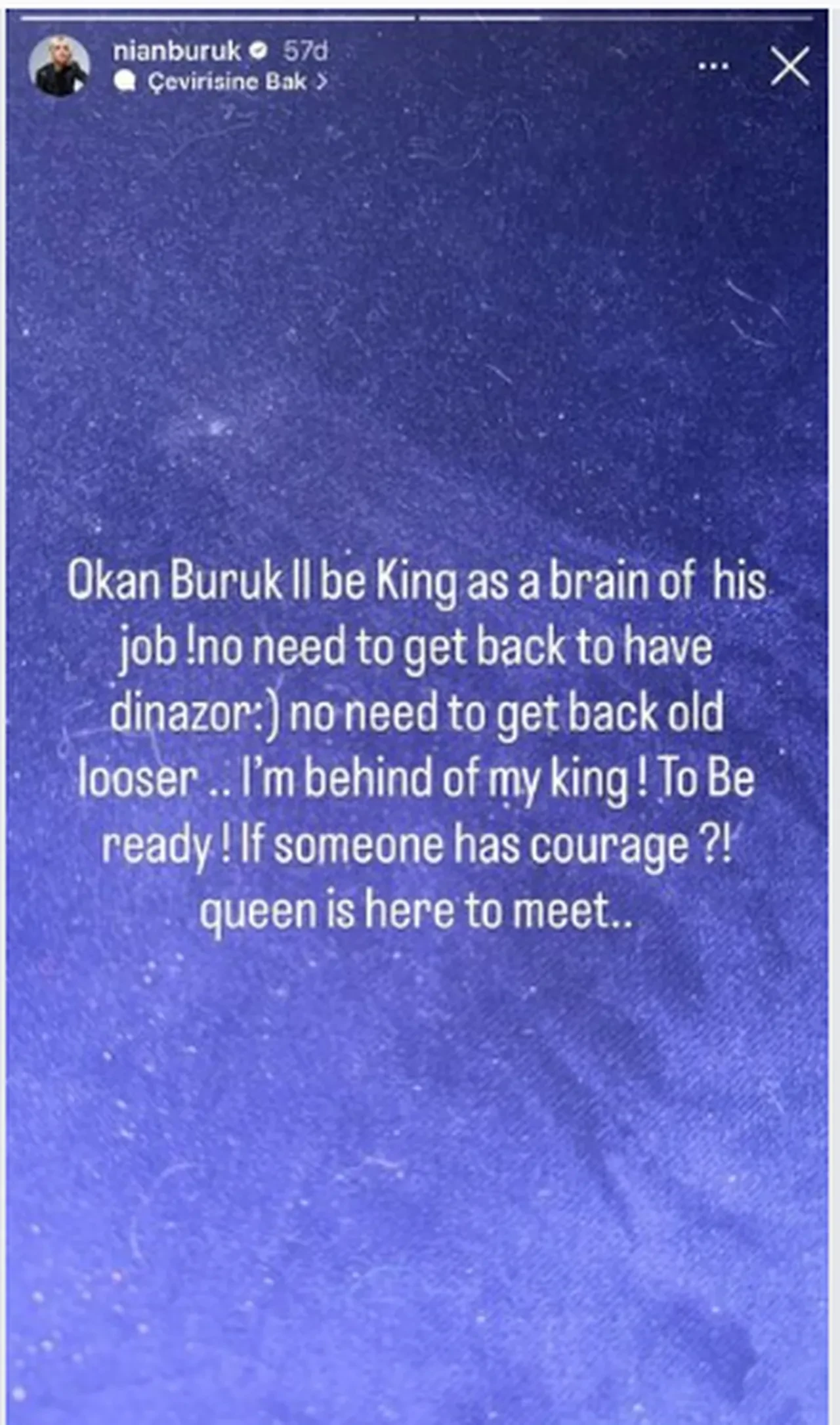 Nihan Buruk'un Okan Buruk paylaşımı yanlış anlaşıldı: Saygıyı biliriz 