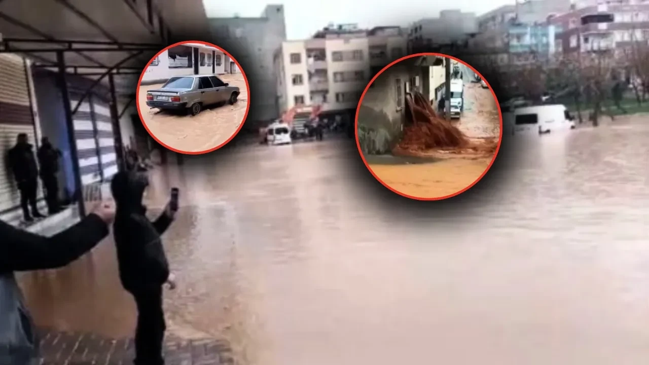 Şanlıurfa'da sağanak yağış sele dönüştü: Ev ve oteli su bastı! O anlar cep telefonu kameralarına yansıdı