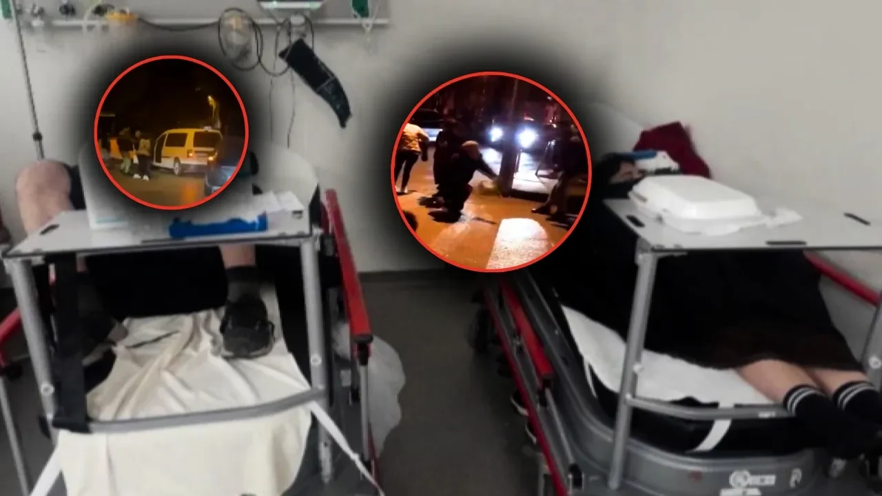 Trafikte çıkan kaza tartışması kanlı bitti! Aile fertleri hastanelik oldu