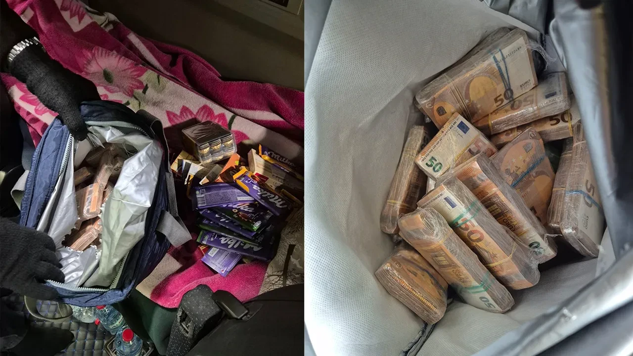 Çikolata çantasından servet çıktı! Sınırda 220 bin euro ele geçirildi