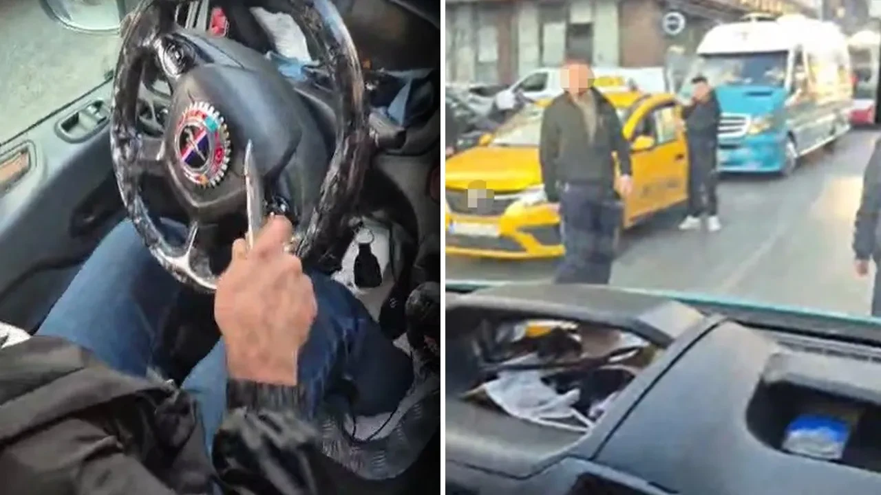 Minibüste taciz iddiası ortalığı karıştırdı! Şoför bıçak çekip tacizciyi araçtan indirdi 