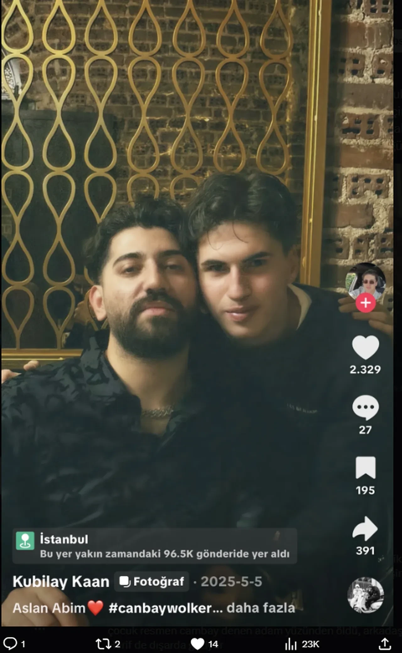 Saldırı öncesi paylaşımlar ortaya çıktı: Kubilay Kaan Kundakçı’dan Aleyna Kalaycıoğlu ve Vahap Canbay paylaşımları 