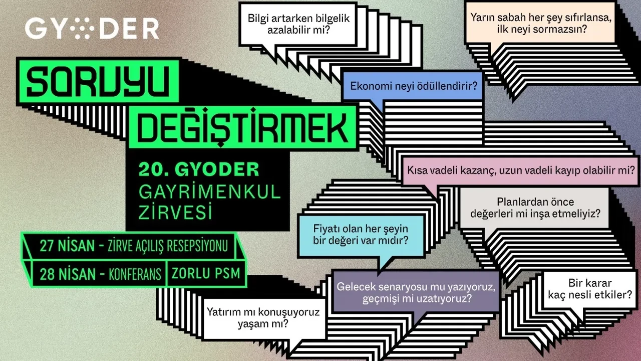 Sektörün Referans Zirvesi 20. kez Kapılarını açıyor! 20’nci GYODER Gayrimenkul Zirvesi’nden sektöre “soruyu değiştirme” çağrısı