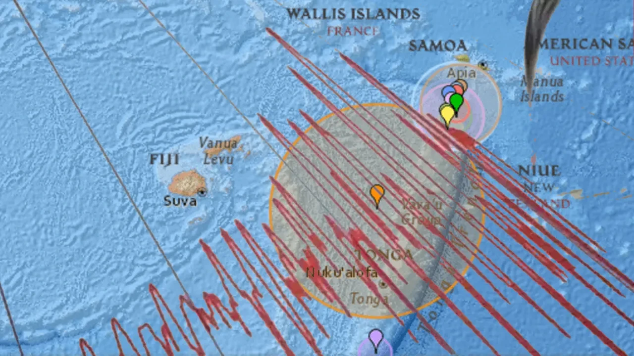 Tonga'da 7,6 büyüklüğünde deprem meydana geldi! 