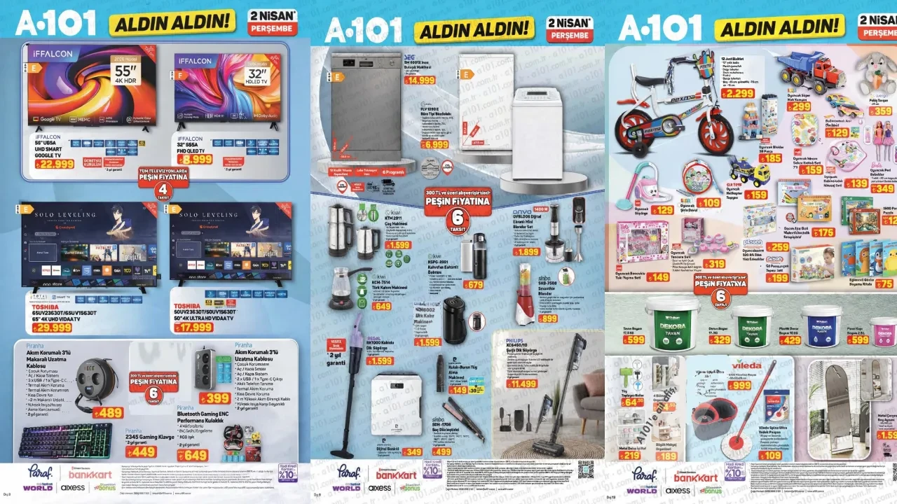 A101 26 Mart- 2 Nisan aktüel ürünler kataloğu 2026! Boy aynası, salon halısı, yemek takımı ve gaming ürünler geliyor