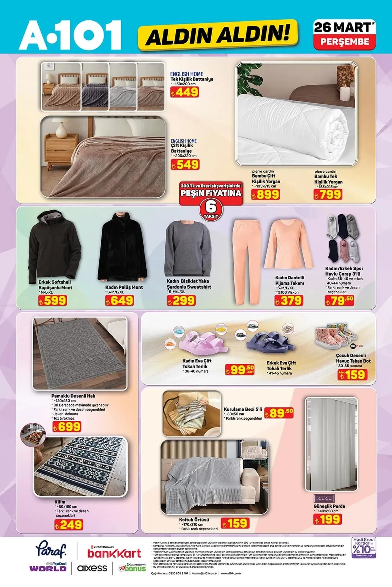 A101 26 Mart- 2 Nisan aktüel ürünler kataloğu 2026! Boy aynası, salon halısı, yemek takımı ve gaming ürünler geliyor