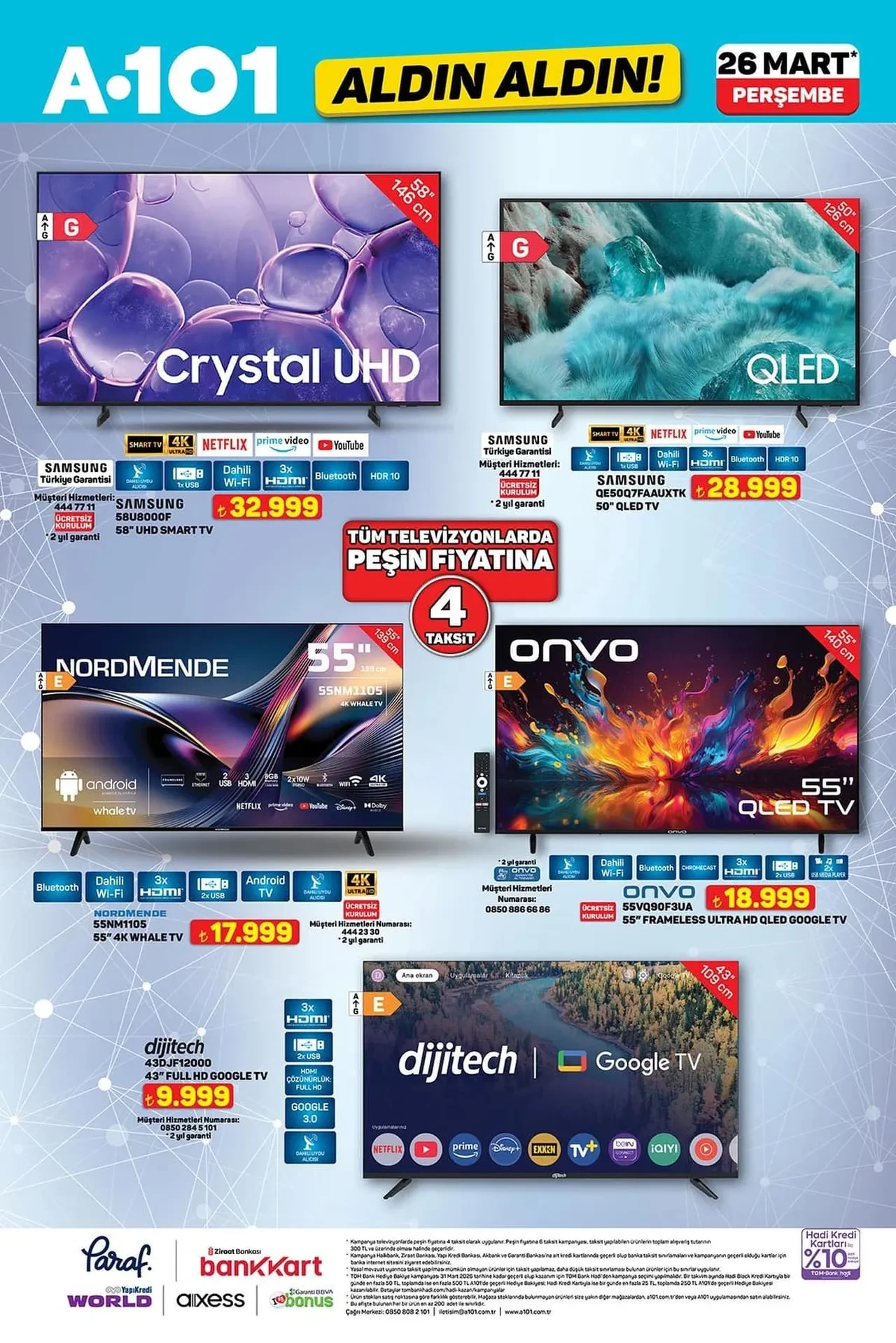 A101 26 Mart- 2 Nisan aktüel ürünler kataloğu 2026! Boy aynası, salon halısı, yemek takımı ve gaming ürünler geliyor