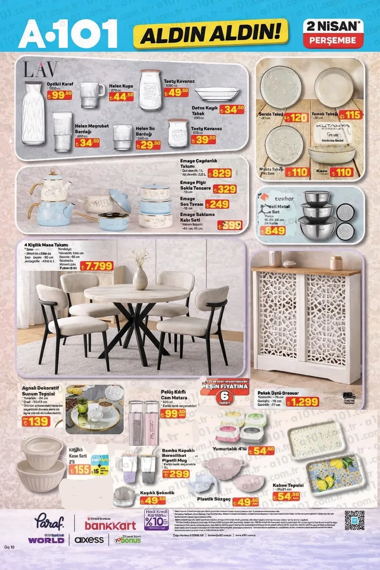 A101 26 Mart- 2 Nisan aktüel ürünler kataloğu 2026! Boy aynası, salon halısı, yemek takımı ve gaming ürünler geliyor