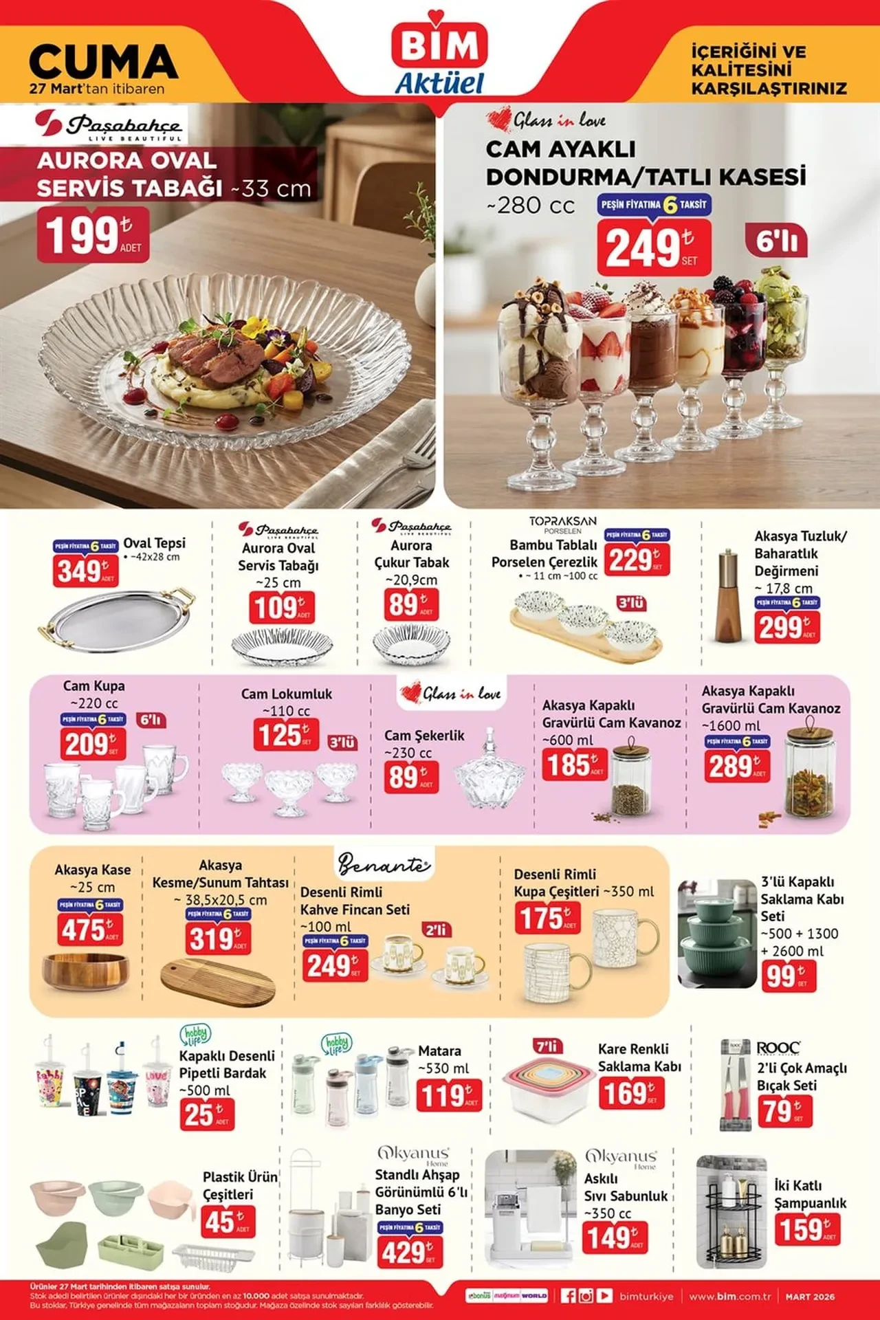 BİM 27 Mart- 3 Nisan Aktüel Ürünler Kataloğu 2026 yayımlandı! Mini buzdolabı, tost makinesi, torbasız süpürge ve set üstü ocak geliyor