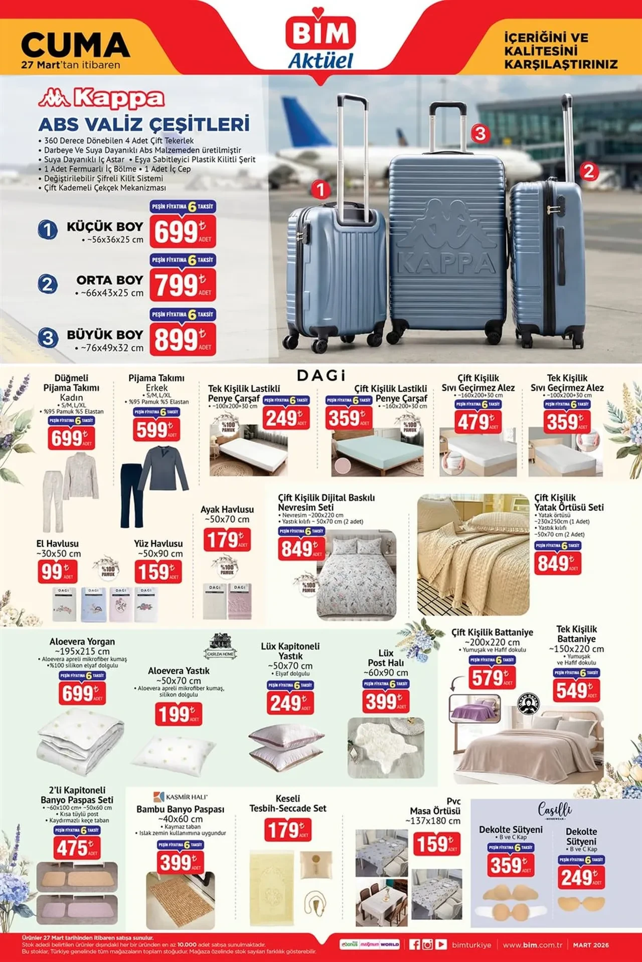 BİM 27 Mart- 3 Nisan Aktüel Ürünler Kataloğu 2026 yayımlandı! Mini buzdolabı, tost makinesi, torbasız süpürge ve set üstü ocak geliyor