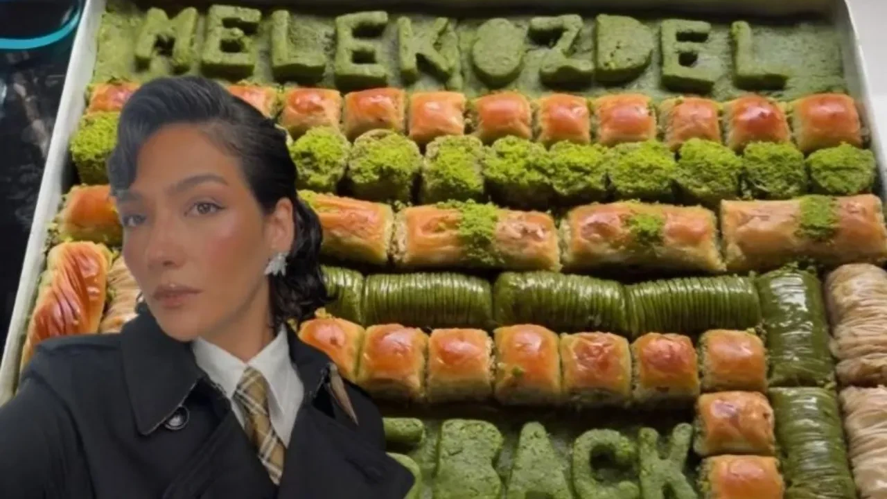 Melek karakteri boşandı, Aybüke Pusat'a baklava geldi 
