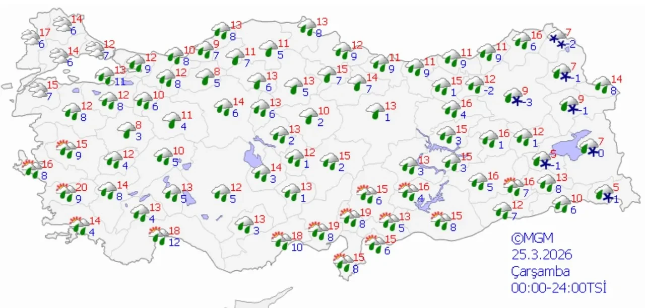 Meteoroloji uyardı: Hafta boyunca kuvvetli yağış yurdu terk etmeyecek